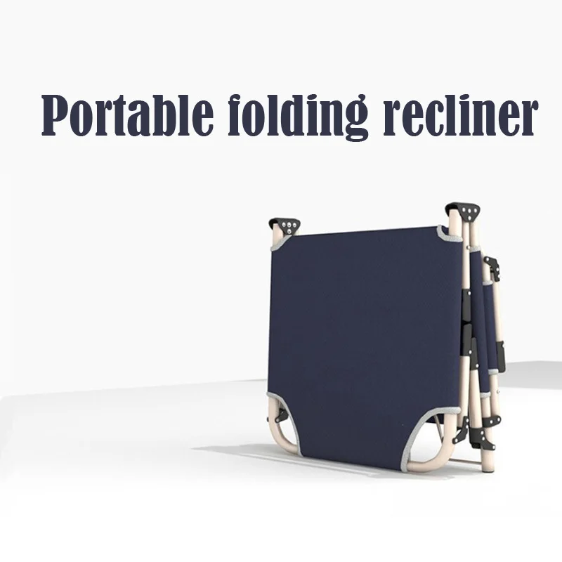 New updated version Foldable bed single office nap nap folding recliner three fold bed outdoor home chaperone simple camp