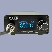 KSGER T12 V3.1S Soldering Iron Station OLED STM32 Welding Tools Electric Iron Tips Auto-sleep 70W 1.3 Inch Screen AC100-260V 2