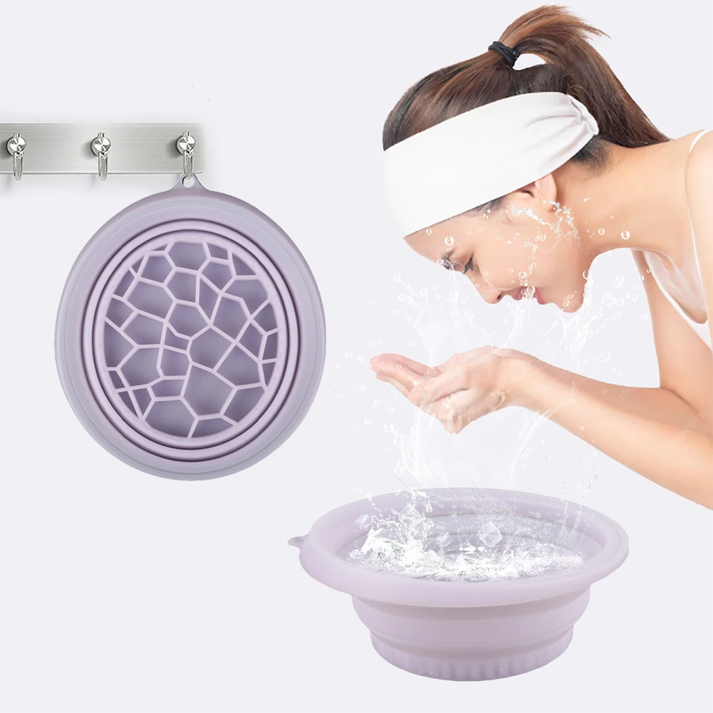 Protable Face Ice Bath Bowl For Facials Plunge Dipping Face Folding Ice Tray Facials Washbasin Facials Skin Care Tool for Home