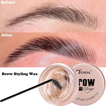 1pc Impermeabile 3d Sopracciglio Crema Per Lo Styling Ad asciugatura Rapida Trucco Sopracciglio Scolpire Sapone Naturale Sopracciglio Selvaggio Pomata Impostazione Gel Cera 1