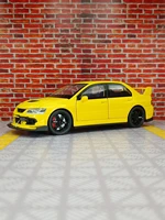 1:32 Mitsubishis Evo 9 Alloy Racing Car Model Diecast Metal Toy Car High Simulation Sound and Light Kid Toy Gift Collection 1
