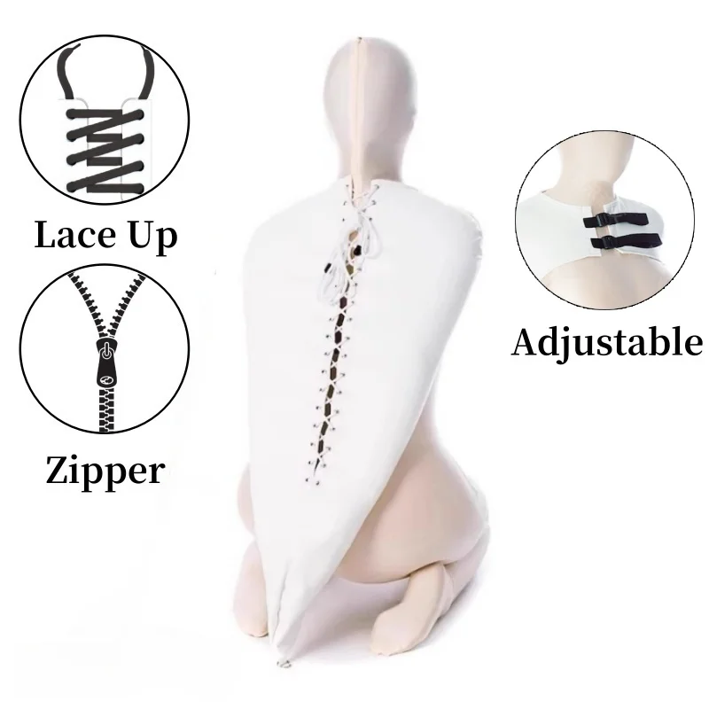 Collection unisexe de bondage intime avec harnais ajustable pour le haut du corps, cagoule et masque opaques pour couples. Jouets sexuels pour adultes._voghion.com