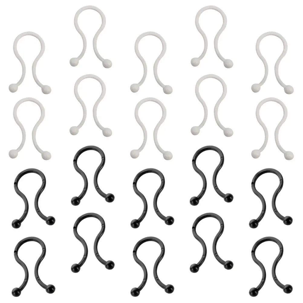 40Pcs 케이블 정리 클립 미니 와이어 코드 정리 도구 홈 오피스 충전 USB 코드용 깔끔한 책상 케이블 관리 도구