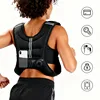 12lb Weight Vest with Reflective Stripe for Workout, Strength Training, Running, Fitness, Muscle Building, Weightlifting