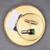 Kitchen Stainless Steel Storage Tray Space Saving Organizer Jewelry Display Plate RoundShape Multifunctional Bathroom Gold лоток 3