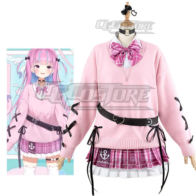 

hololive vtuber Minato Aqua Cosplay Costume Anime Dresses Christmas Halloween Freeshipping CG1455-1WL