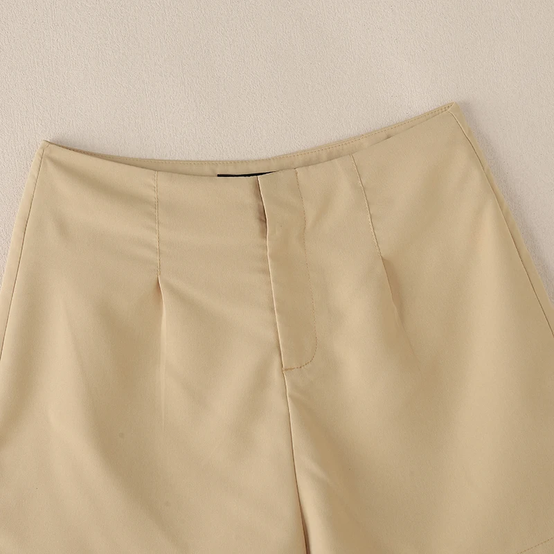 ZANZEA 2025 Summer High Waist Short Pants Leisure Everyday Wear Loose Casual Shorts Solid Wide-Leg Women's Mid-Thigh Trousers