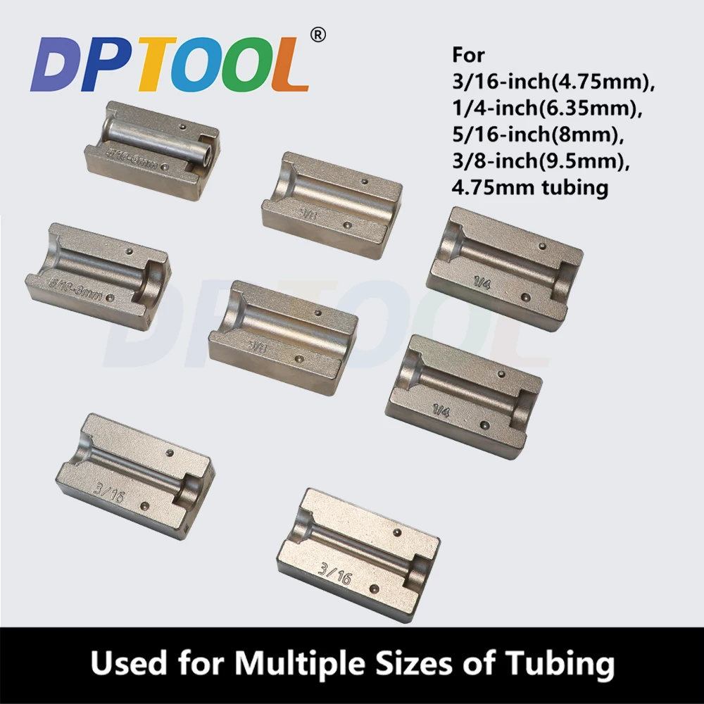 Double Flaring Tool Kit 6-Pc Brake Line Flare Tool Kit - 3/16" & 1