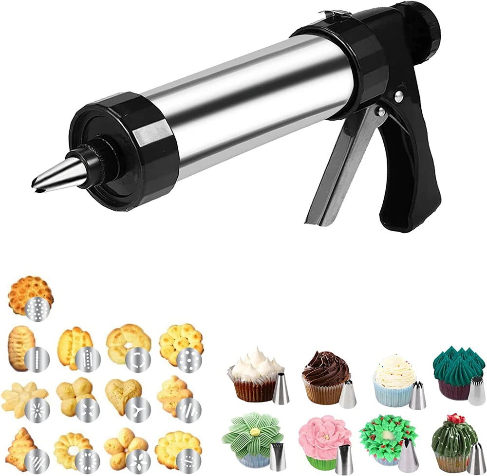 Fancy Nozzle Cake Mold Extrusion Cream Baking Tool Stainless Steel Shaped Cookies Making Set