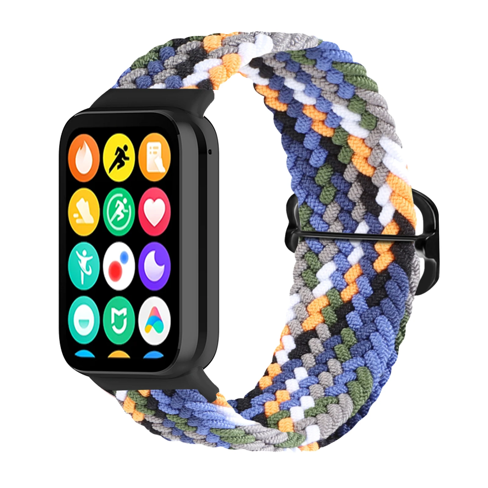 Nylon Braided Strap for Xiaomi Mi Band 8 pro Elastic Solo Loop Adjustable Watchbands Replacement correa bracelet Miband 8 pro