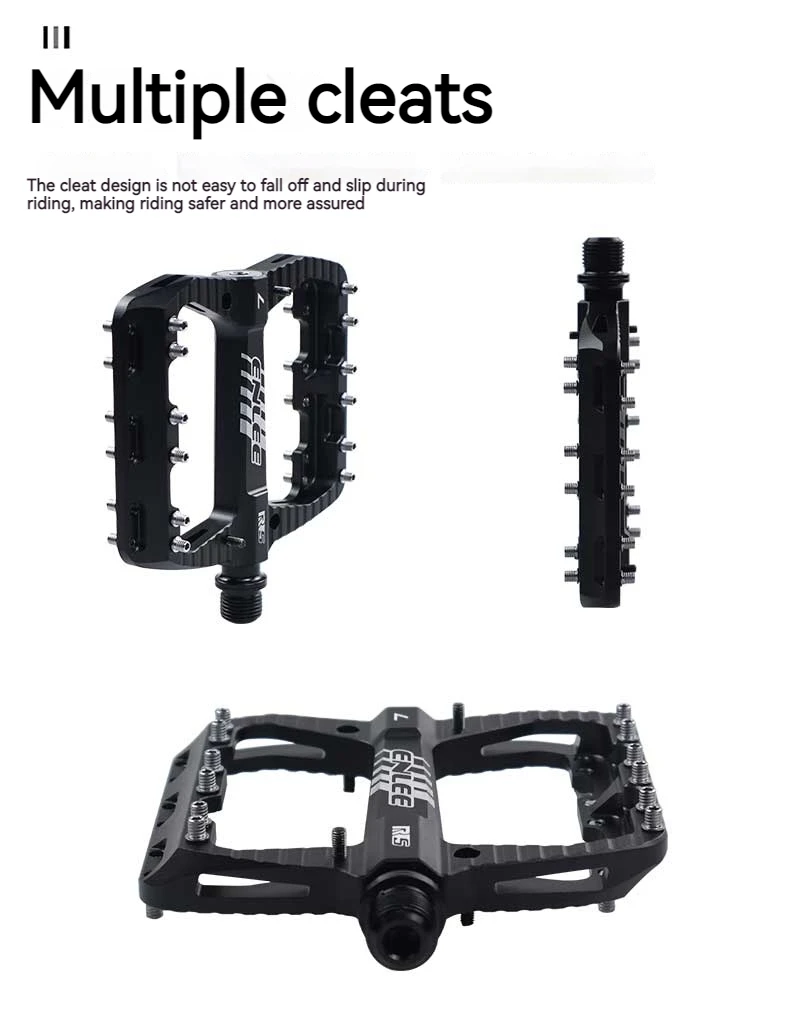 ENLEE Fahrradpedale, abgedichtetes Lager, rutschfeste MTB-Pedale, Aluminiumlegierung, superleicht, wasserdicht, Fahrradzubehör – Detail 11
