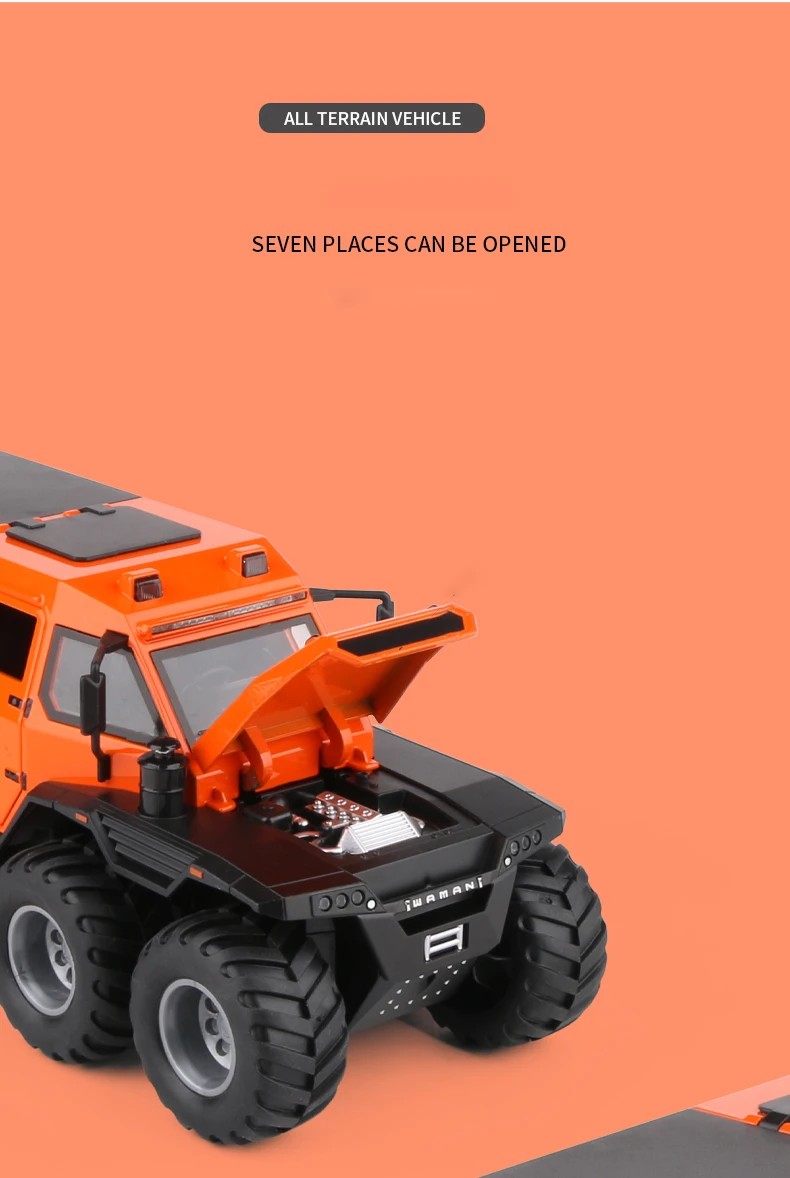 Avtoros Conqueror Shaman 8x8 1:24 Ölçekli Model Araba