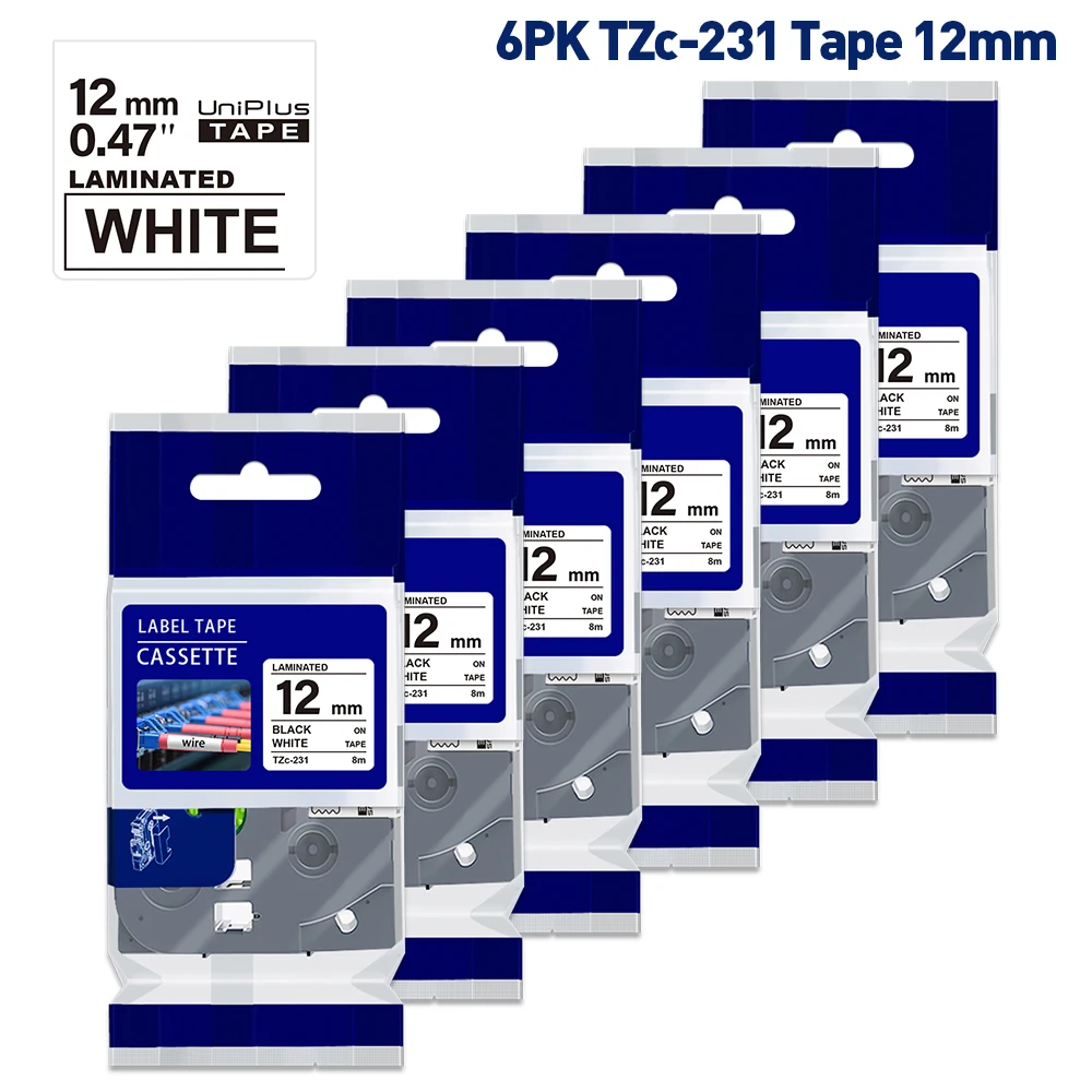 10-Pack 12mm Label Tape