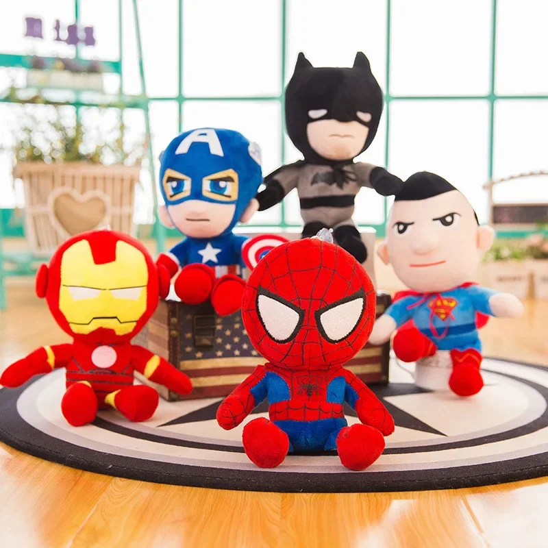 

Anime 30cm Marvel Avengers Dolls Soft Stuffed Hero Spiderman Captain America Iron Man Plush Movie Toys Christmas Gifts for Kids