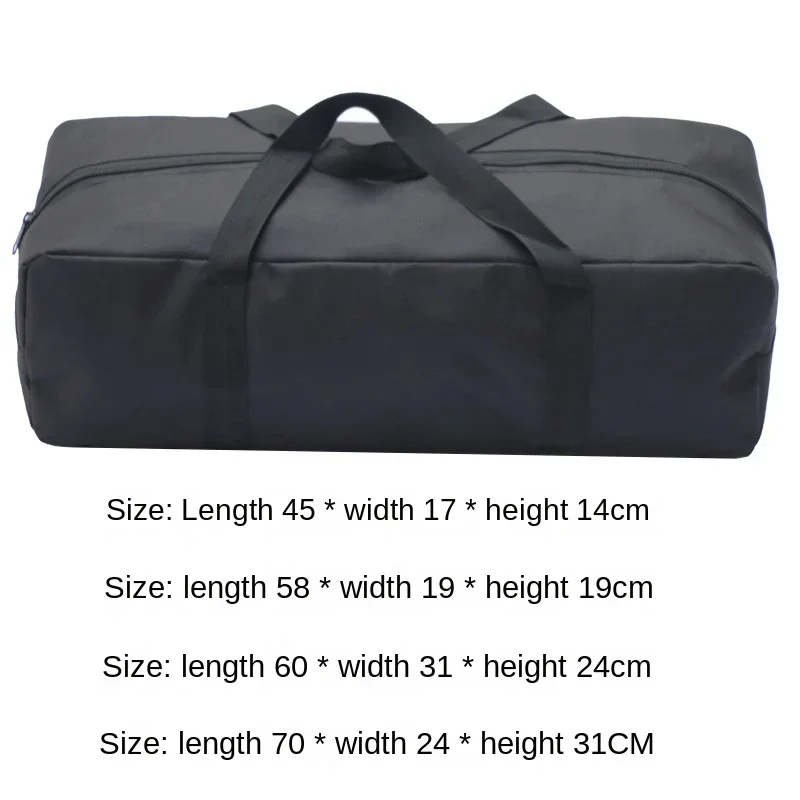 Outdoor Camping Tent Storage Bag 600D Oxford Black Camping Hiking Picnic Carry Bag Fishing Rod Tent Pole Widened And Thickened storage bag camping storage bag