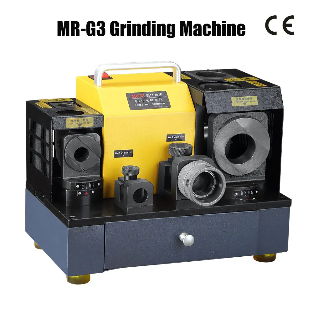 MR-G3 Drill Bit Tools 250W Angle Grinder Sharpener Tool Portable CBN/SDC Disc Grinding Machine 3-26mm Electric Power Sharpening