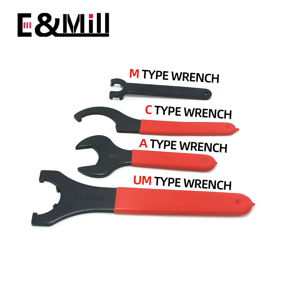 ER8 ER11 ER16 ER20 ER25 ER32 ER40 A M UM MS O Wrench For Cnc machining center engraving machine milling machine tool holder nut tool holder wrench nut collet