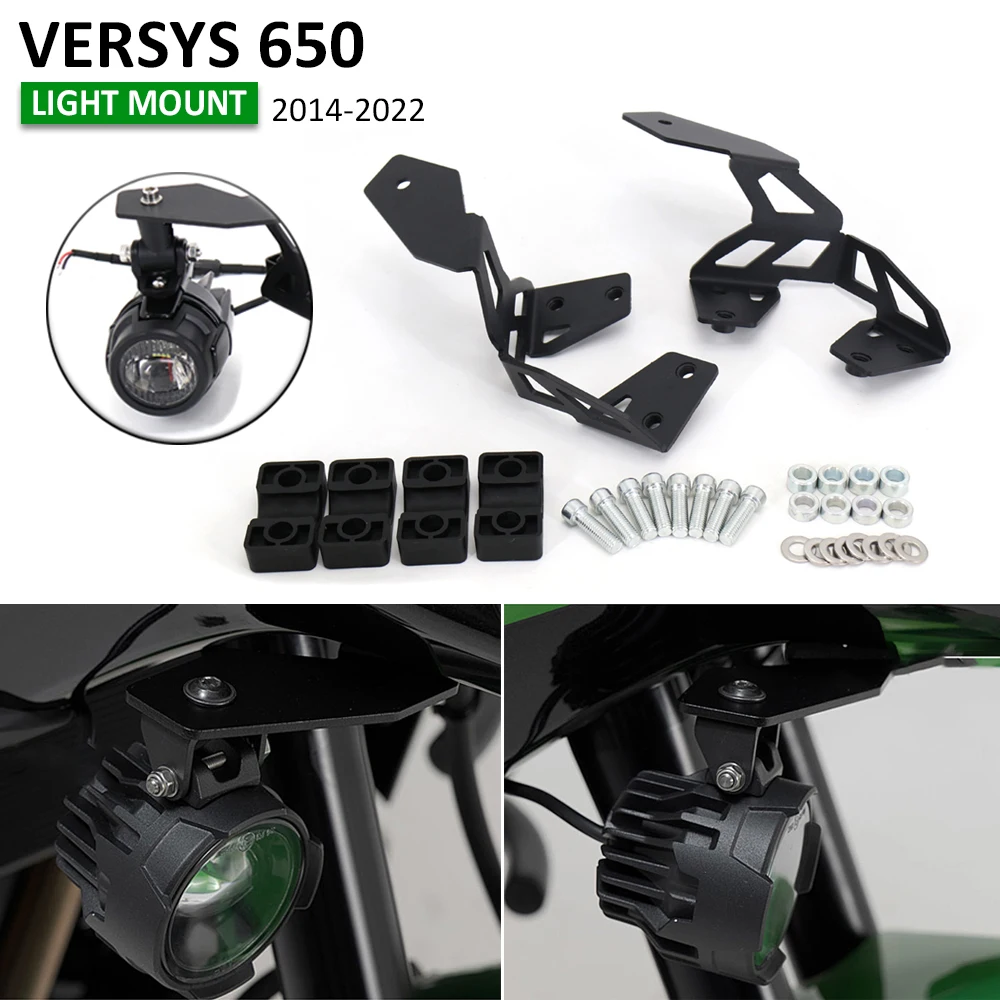 

Motorcycle Fog Lights Auxiliary Bracket Driving Lamp Spotlight Bracket Holder Spot Light For Kawasaki Versys 650 Versys650