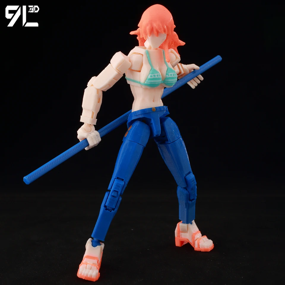 9L 3D Titan Dummy13 Anime Collectible Toy-One Piece Nami Poseable