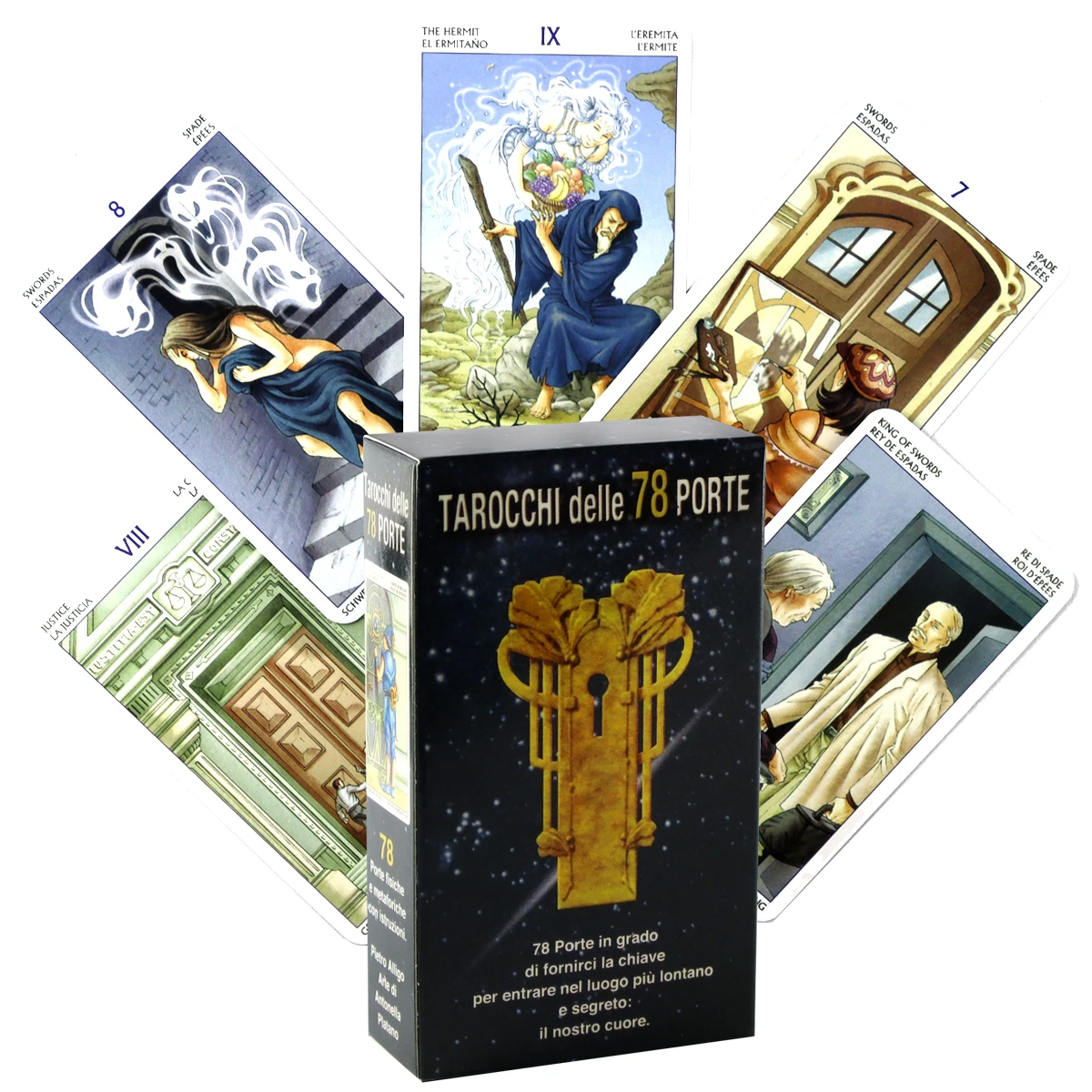 

Tarot of the 78 Doors Cards Tarot Deck Pocket Size High Quality Fortune Telling Game Divination Beginner Tarot Learning