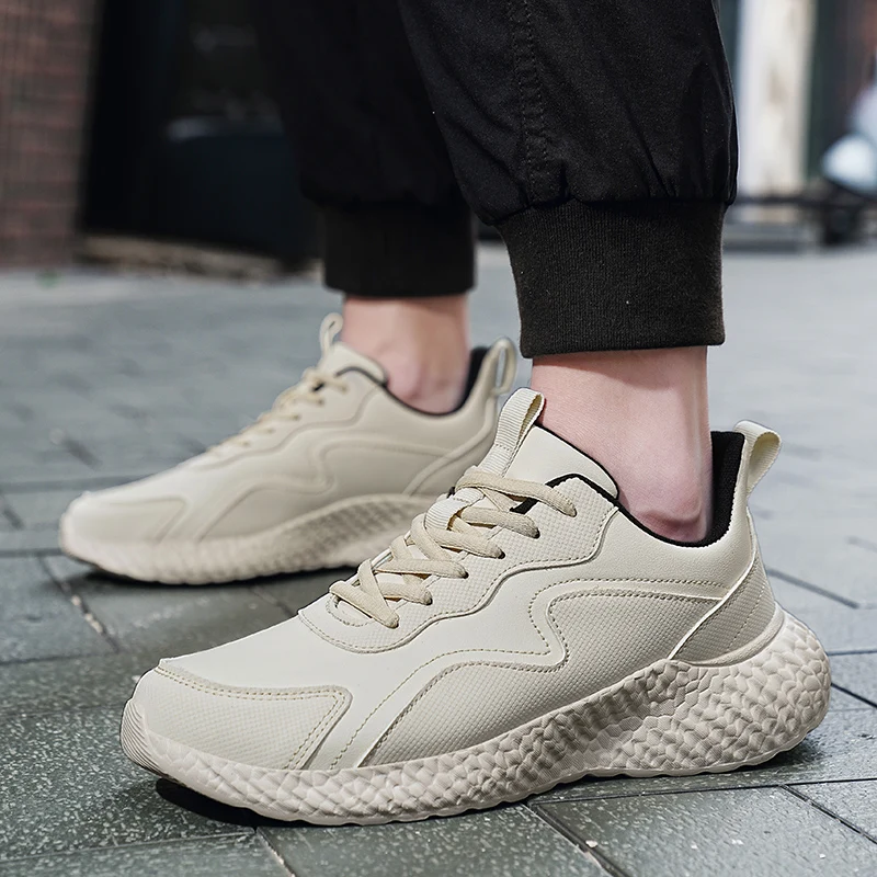 

Мужские кроссовки на платформе, легкие дышащие кроссовки на шнуровке, повседневная спортивная обувь, большой размер 48, весна 2024