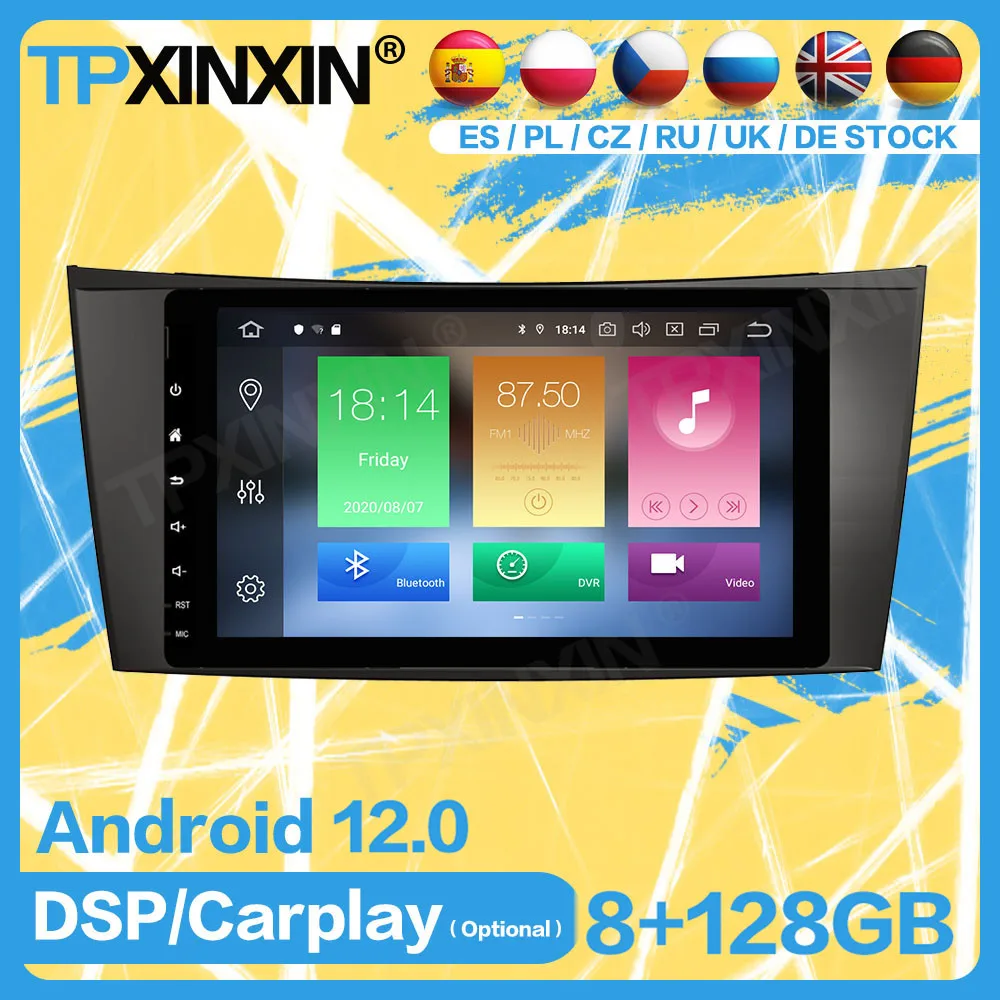 

Car Radio 2 Din Stereo Screen Receiver Android 12 For Benz E-Class W211 CLS W219 GPS Player Navigation Autoradio Audio Head Unit