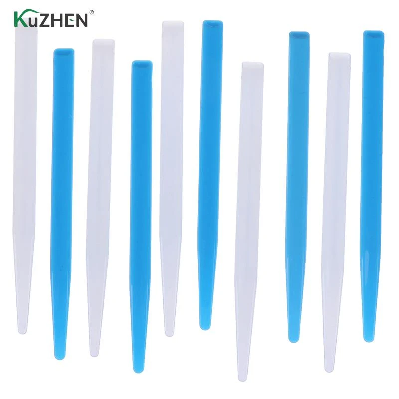 5Pcs Dental Mixing Spatulas Plastic Dental Blue Alginate Mixing Plaster Spatula For Impression