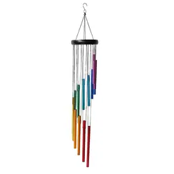 Elegant Serenity Wind Chime with Harmonic Tubes and Bells for Relaxation and Meditation (Styp1)