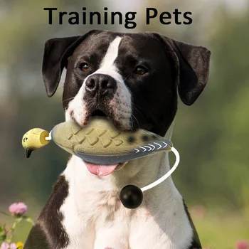 Pet Dog Training Fake Duck Bird Dummy Teaches Waterfowl Game Retrieval Duck Bite Chewing Toys Perfect Size Simulated Pheasant