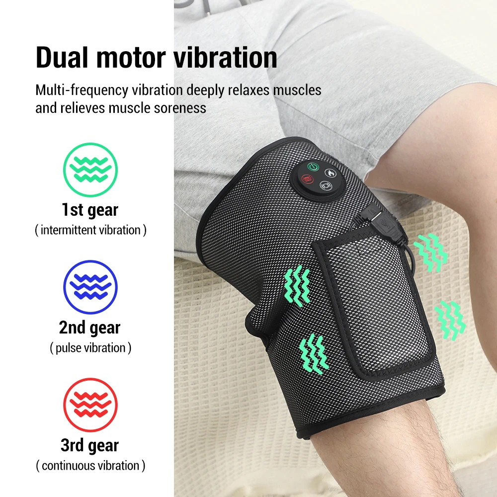 

Electric Foot Calf Muscular Massager 3 Levels Leg Pressotherapy Air Compression Relax Physiotherapy Pain Relief Heating Machine