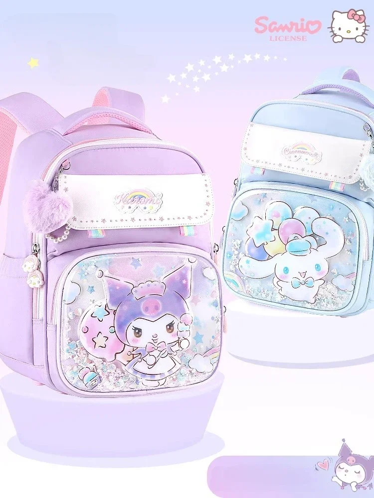 

Sanrio Clow M Schoolbag Primary School Student Cinnamoroll Babycinnamoroll Girl Spine Protection Burden Relief Backpack
