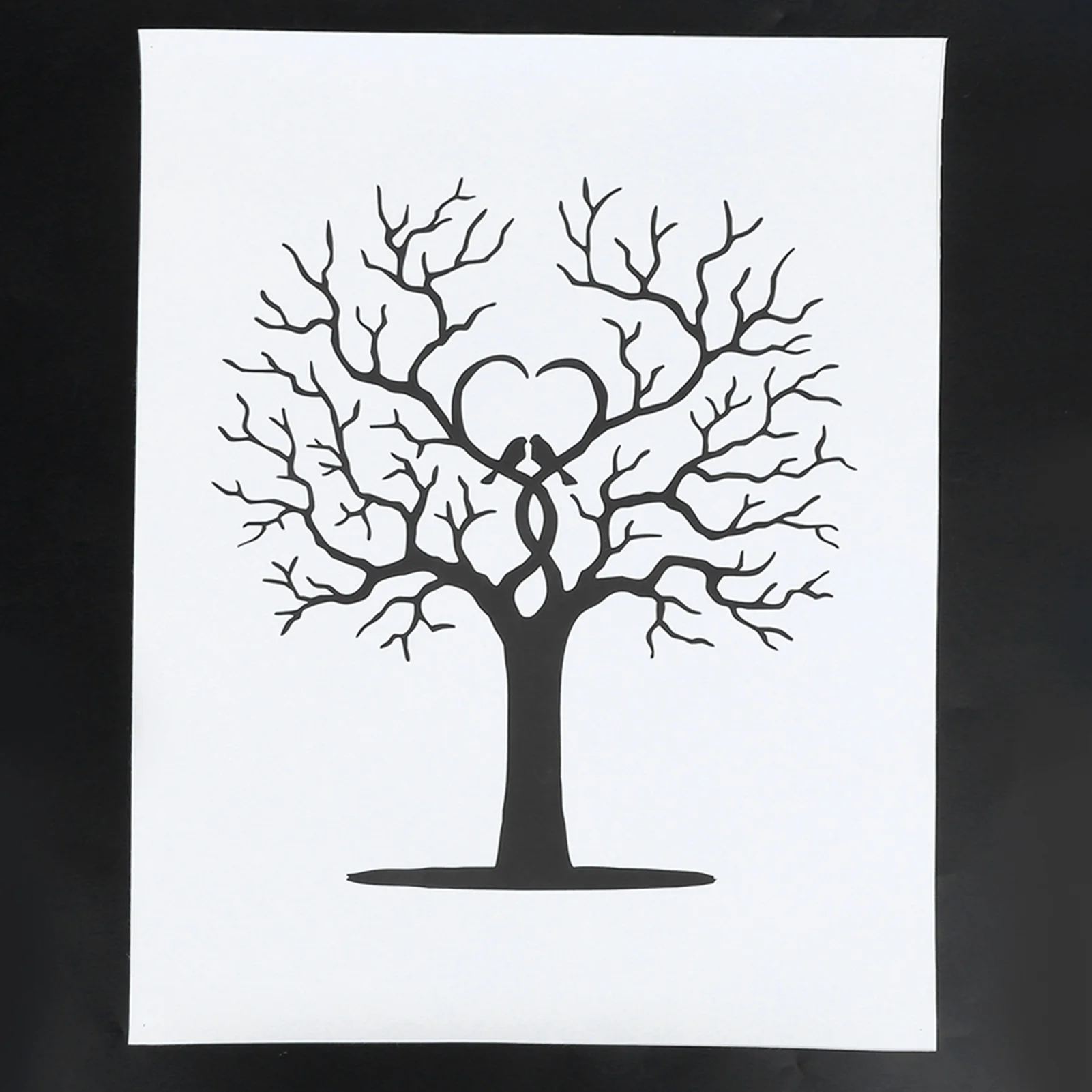 Personalize Wedding Guest Book, Gender Reveal Tree Fingerprints Guest Book, for Rustic Calligraphy Personalized Wall Art