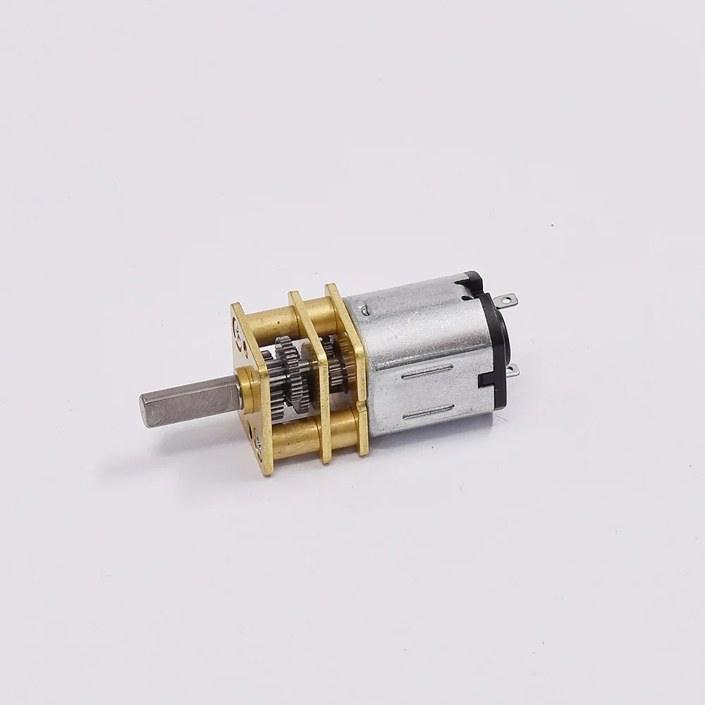 DC 3V/6V/12V N10 N20 N30 Mini Metal Gear Motor Straight Output Shaft Slow Speed High Torque Worm All Metal gearbox Motor Robot