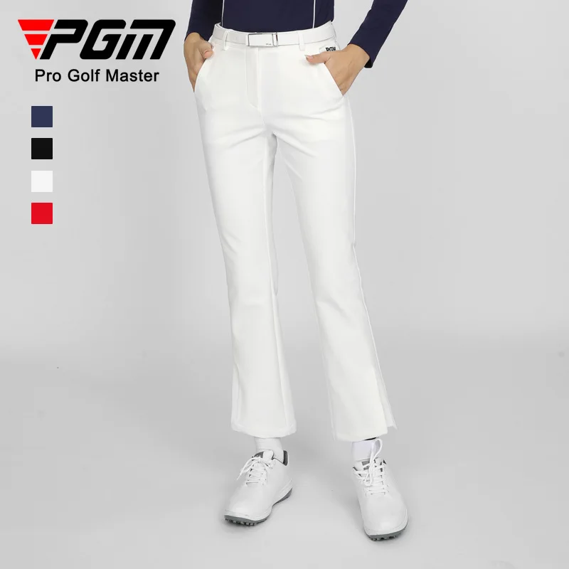 PGM Women's Golf Pants Leisure Women Clothing Comfortable Slimming Flare Ninth Sweatpants Fashion Golf Wear KUZ144