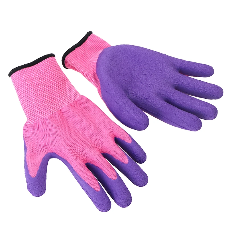 1 Pair Unisex Breathable Children Gardening Gloves Durable Waterproof Toddlers Gloves 4