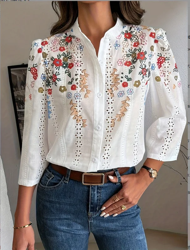 Detailed Jacquard and Embroidery View