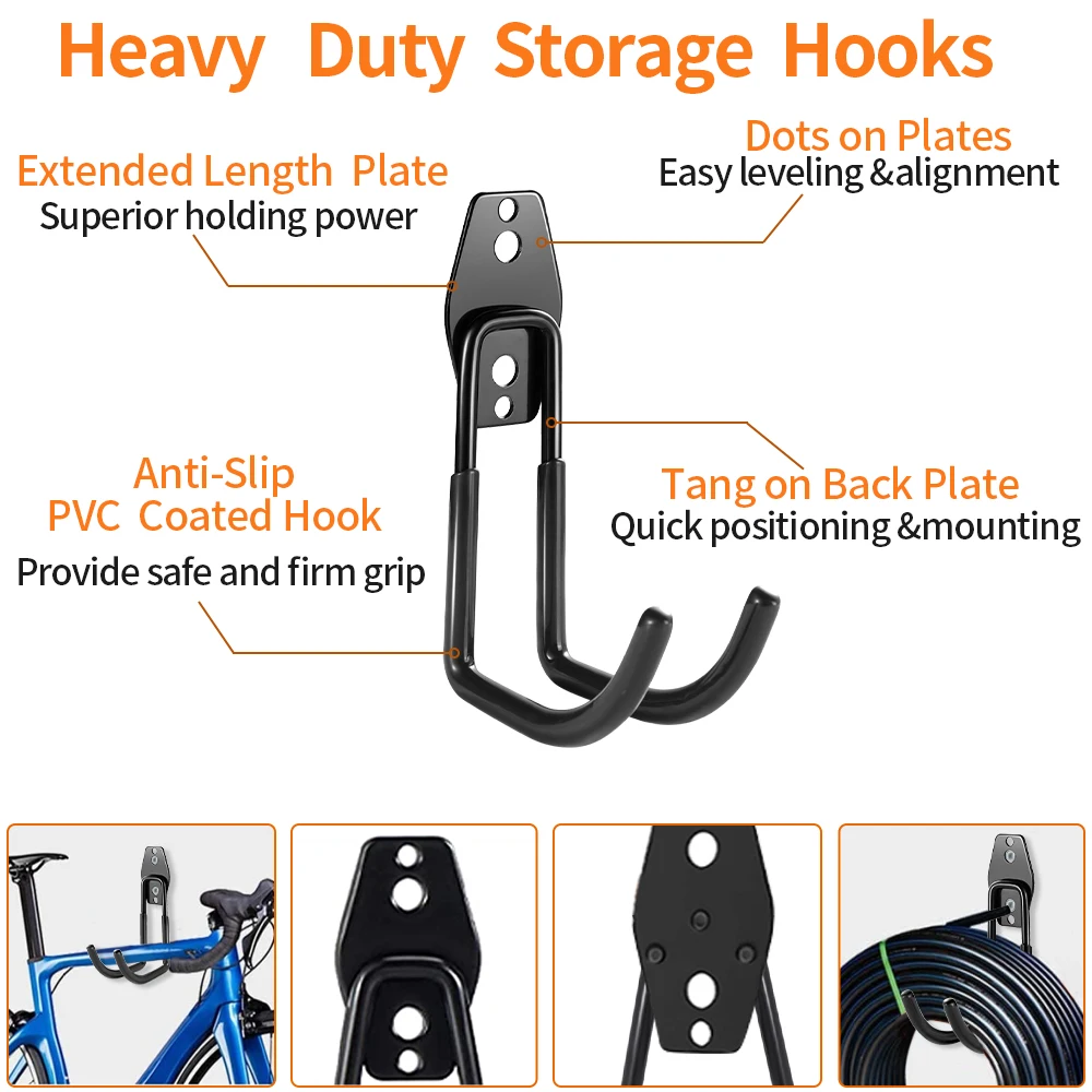 Heavy Duty Wall Hook for Garage and Kitchen Organizer