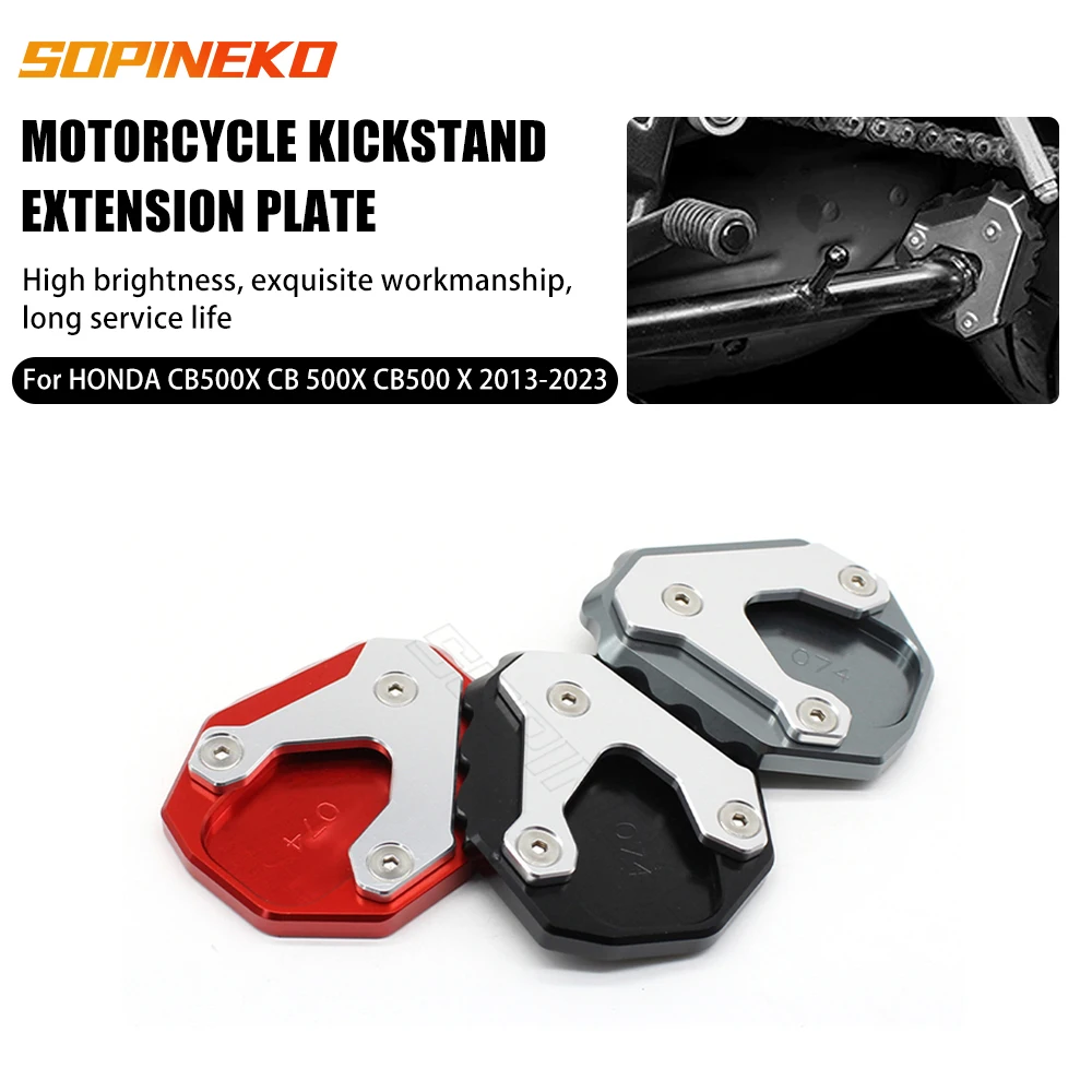 

For HONDA CB500X CB 500X CB500 X 2013-2023 Motorcycle Accessories Kickstand Enlarge Plate Foot Side Stand Enlarger Support Pad