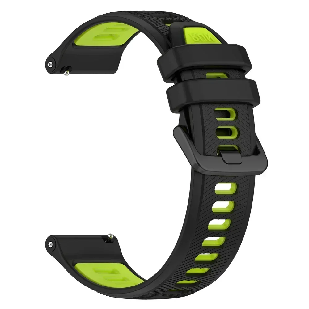Two-Tone Silicone Sport Watch Strap - Premium Adjustable Bracelet Belt