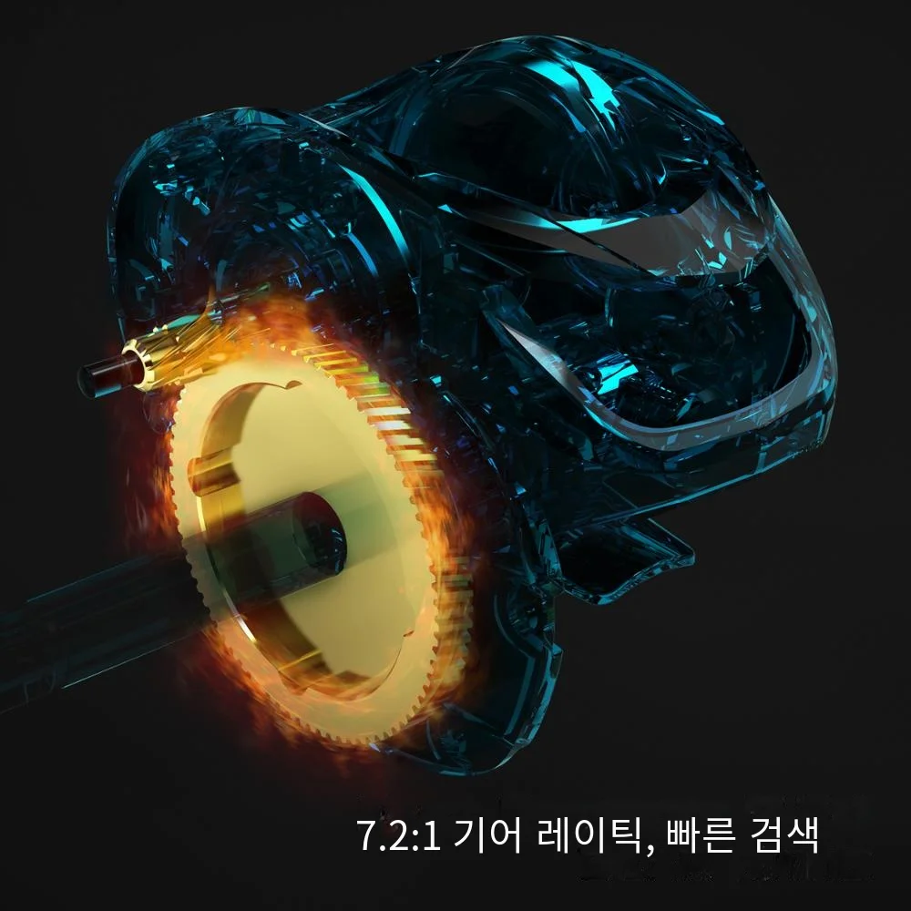 KastKing-Crixus 7 + 1BBs 8KG 최대 드래그 206g 초경량 베이트 캐스팅 릴, 마그네틱 브레이크 시스템 민물 낚시 코일