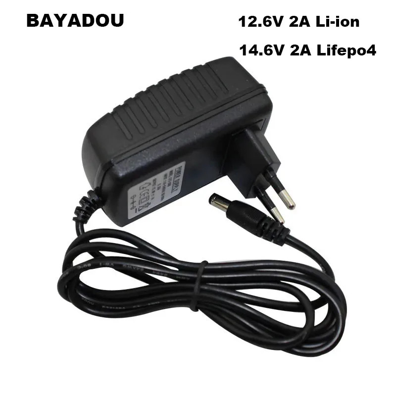 Caricabatterie Lipo Agli Ioni Di Litio 12.6V 2A Caricabatterie Da Parete 12 V Per 3S 10.8V 11.1V 12 V Volt Batteria Connettore Cc 14.6V 2A 4S Lifepo4