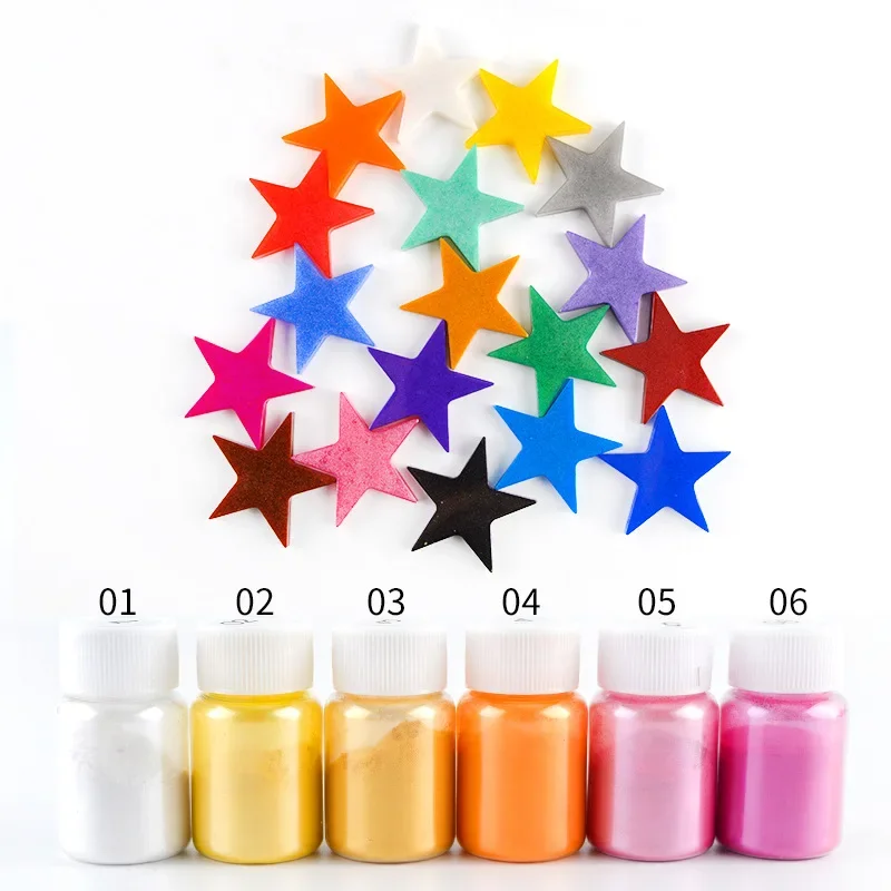 

18Colors Epoxy Resin Dye Mica Powder Powdered Pigments Set Resin Mica Pearlescent Resin Pearl Natural Micas Colorants Resin