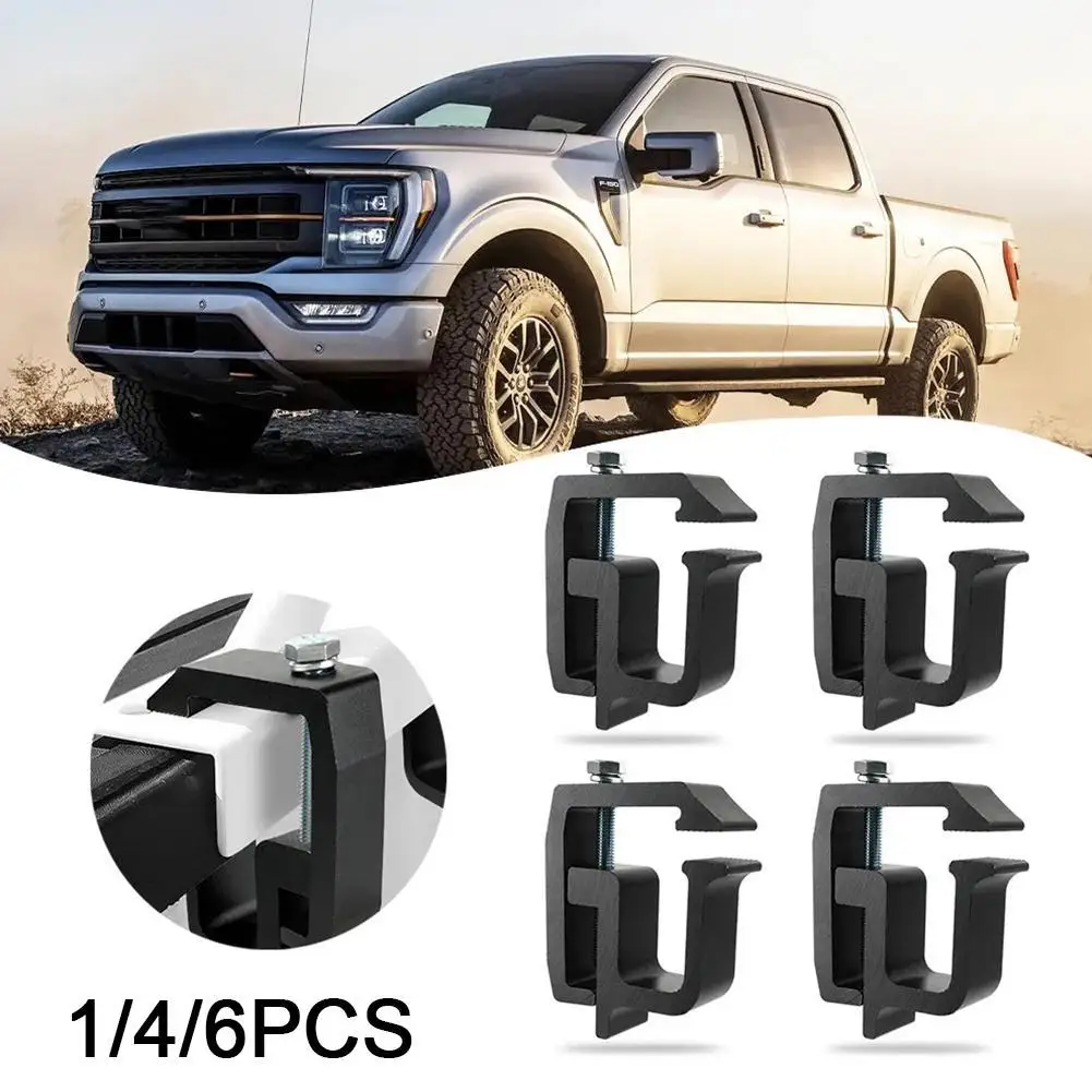 

1/4/6PCS Truck Clamps Truck Bed Mounting Clamps For Silverado 1500,2500, 3500 For Truck Canopy Clamps Car Accessories