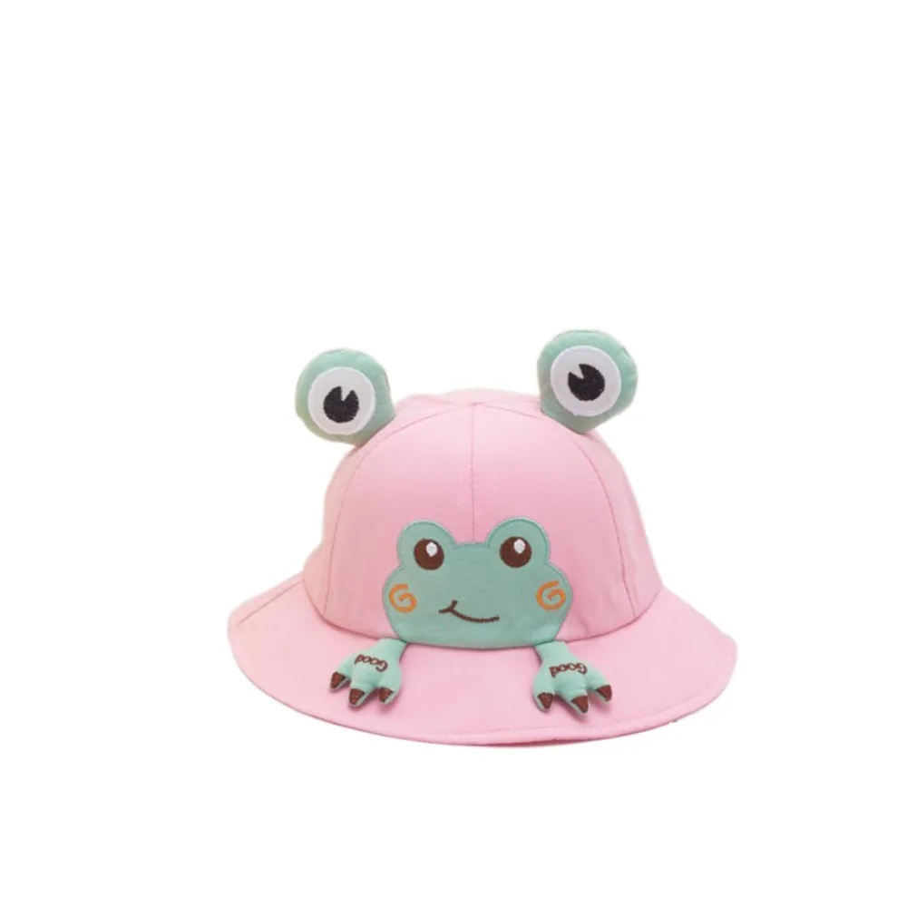 Cute Korean Style Cartoon Frog Bucket Hat Breathable Mesh Baby Sun ...