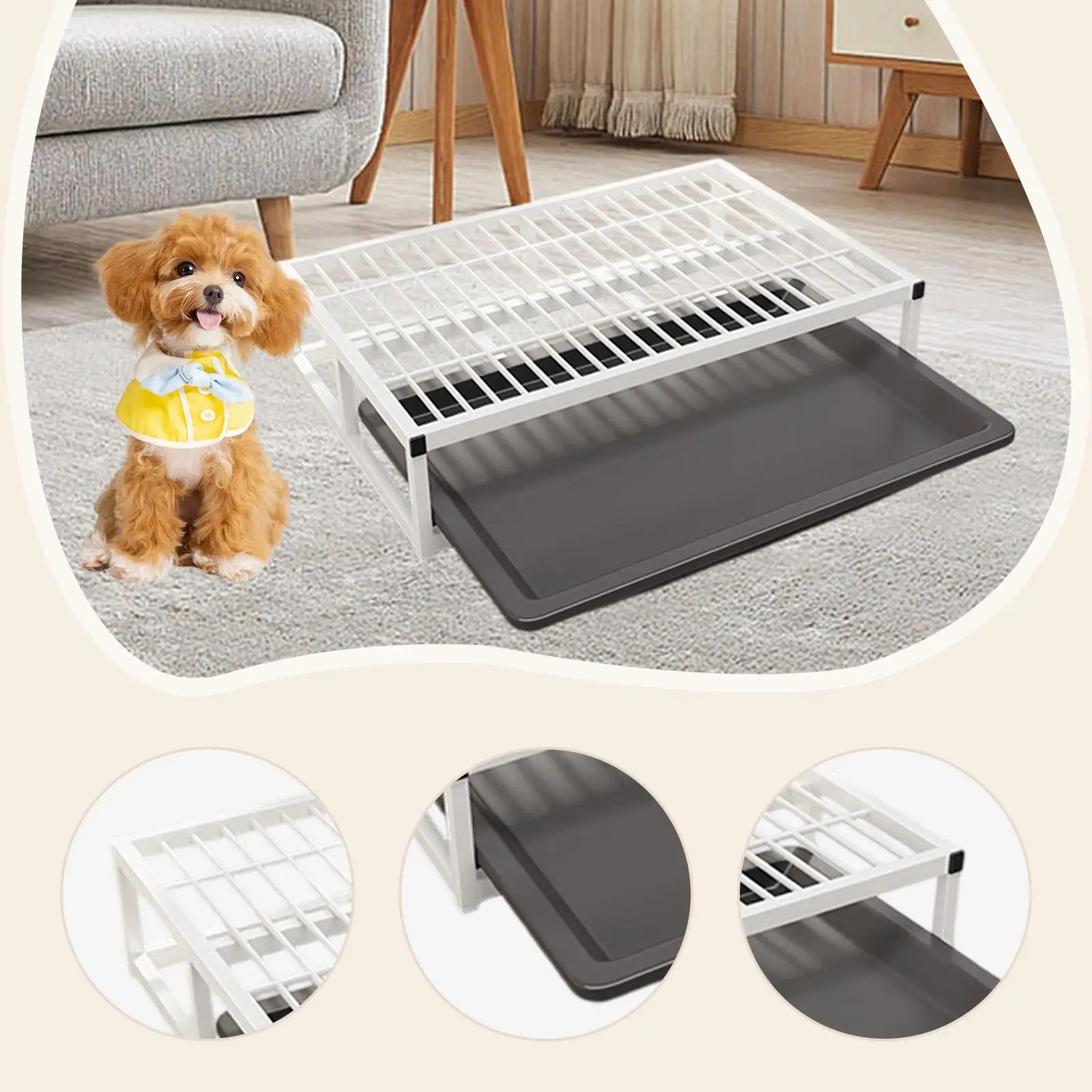 Dog Potty Tray Pet Toilet Washable Portable Keep Clean Bedpan Dog Litter Box Pee Dog Potty Tray Pet Toilet Washable Portable Keep Clean Bedpan Dog Litter Box Pee