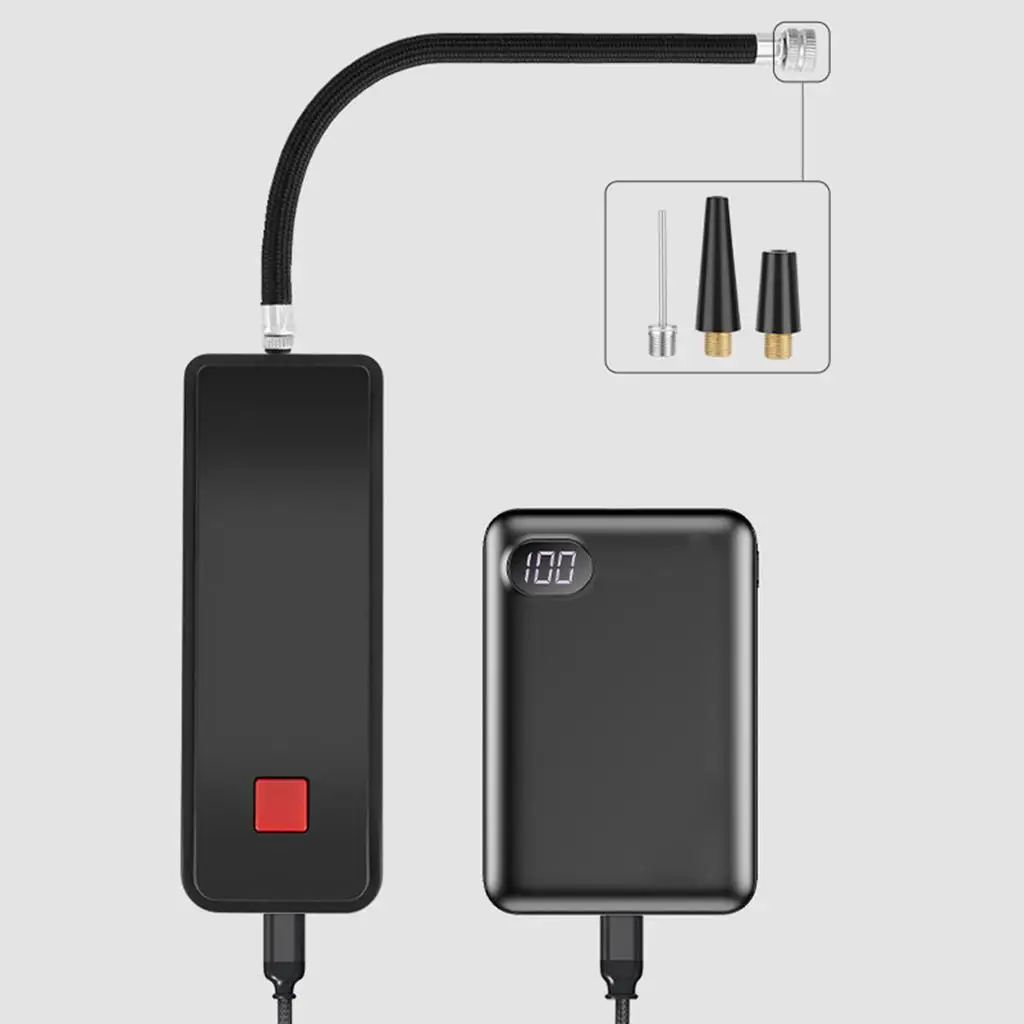 Mini compresseur d'air Portable pour vélo, gonfleur avec lumière, chargeur  USB - AliExpress
