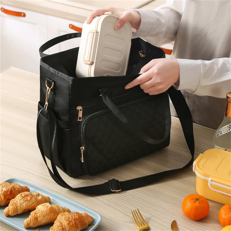 

Fashion Travel Picnic Bag Thermal Storage Bag Multi-functional Waterproof Leak-proof Lunch Bag Large Capacity