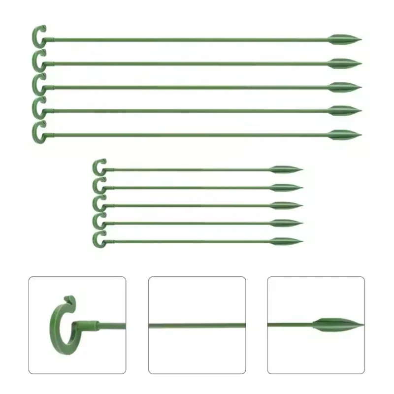 Plant Support Stake with Clip Garden Stake for Indoor Outdoor Plant Support Climbing Vines Flowers Gardening Accessories