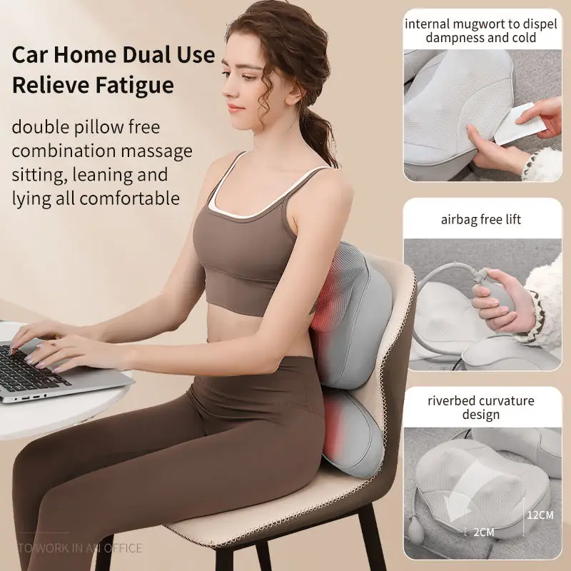 Electric Neck Massager Pillow for Home and Car