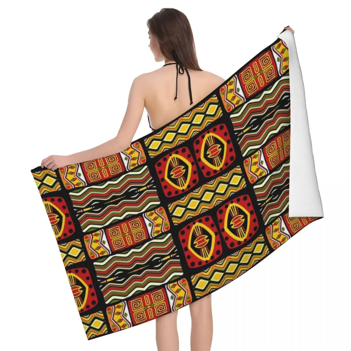 

Adoring Africa 80x130cm Bath Towel Skin-friendly For Picnic Towel Personalised Pattern